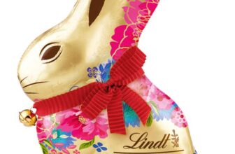 Lindt Gold Bunny Flowers Milk Chocolate Easter Bunny 200g – S&S £5.10