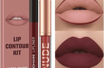 Lip Liner and Lipstick Set for Women – 2 PCS Lip Gloss Set Matte Lipsticks Long Lasting Non-Fading Waterproof Lipglosses Makeup Set Gift for Women (06, 27g)