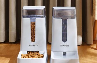 Livingandhome 2Pcs Automatic Pet Feeder And Water Dispenser Set