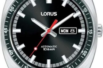 Lorus Automatic Watch, Black Dial, 100M WR, Model: RL439BX9 -w/Code – Sold by GB Watch Shop