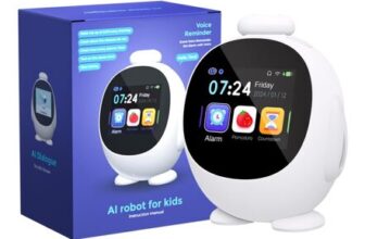 MRSCOZ Smart Kids Alarm Clock with AI Voice, Night Light