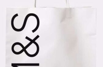 M&S Logo Medium Paper Text Carrier Bag – Instore St Peter Street St Albans