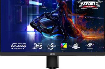 MSI MAG 272URDF E16 4K Ultra HD 27 Rapid IPS Dual-Mode Gaming Monitor – Black