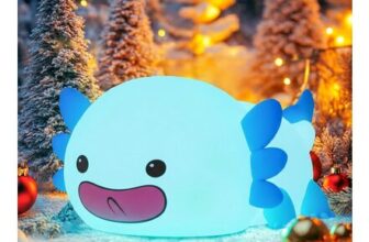 MUMUQ Axolotl Silicone Night Light, Dimmable LED Lamp