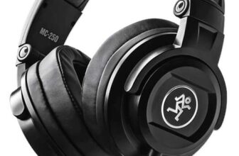 Mackie MC-250 Professional Over-Ear Closed-Back Headphones With 50mm Transducers for Studio Monitoring, DJs, Home Listening