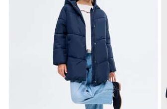 Mango Girls Padded Longline Coat – Navy – 6 To 12 Years Old sizings available
