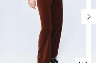 Mango Velvet Wide Leg Trousers, Orange