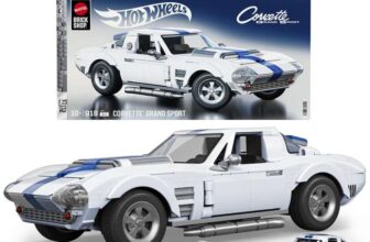 Mattel Brick Shop Hot Wheels Elite Series Building Set, Corvette Grand Sport