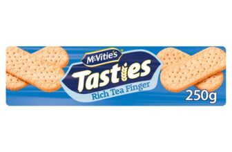 McVities Tasties Rich Tea Finger Biscuits, 250 g – S&S £0.95
