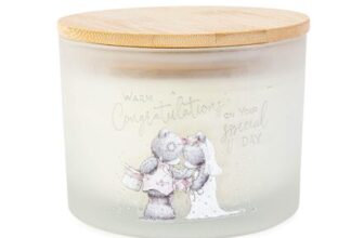 Me to You Tatty Teddy 3-Wick Congratulations Candle, Official Wedding Collection