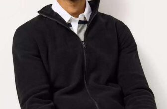 Mens Black Zip Through Fleece / Navy Funnel Neck Full Zip Sweatshirt Sizes M-3XL Free C&C