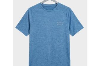 Mens Blue Marled Sports Top