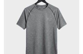Mens Grey Marled Sports Top