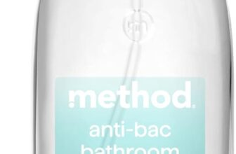 Method Antibacterial Spray Refill, Bathroom Cleaner, Powerful Formula Kills 99.9% of Bacteria, Water Mint Scent, Pack of 1, 1 x 828 ml