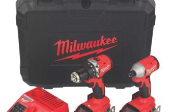 Milwaukee Next Generation M18BLCPP2A-502C 18V 2 x 5.0Ah Li-Ion RedLithium Brushless Cordless Compact Power Tool Twin Pack