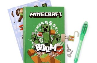 Minecraft Kids Magic Pen and Secret Diary Stationery Gift Set