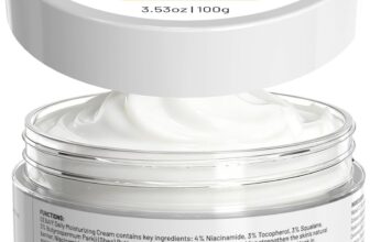 Moisturizer Cream Face Cream with 4% Niacinamide, 3% Tocopherol, Ceramides Boosts Skin Barrier for All Skin Types (3.53oz/100g)
