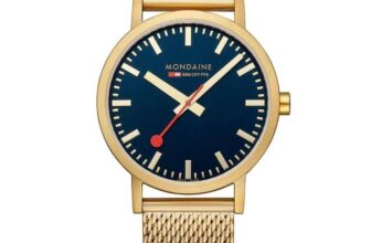 Mondaine Classic Deep Ocean Blue Dial Steel Strap Unisex Watch A660.30360.40SBM