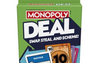 Monopoly Hasbro Gaming Deal Strategy Card Game for 8 Year Old Kids, for 2-5 Players, Family Games /or stitch edition £4.42