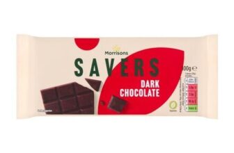 Morrisons Savers Dark Chocolate 100g