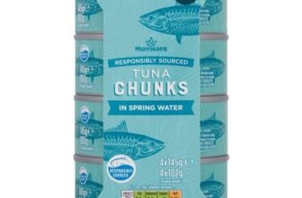 Morrisons Tuna Chunks in Spring Water 4x145g