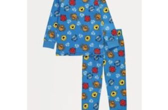 Mr Men Blue Long Sleeve Pyjamas