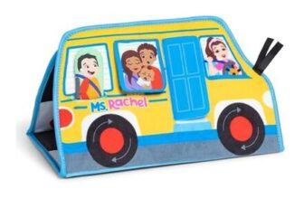 Ms. Rachel Tummy Time Bus Folding Play Mat with Mirror