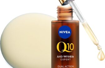 NIVEA Q10 Anti-Wrinkle Expert Dual Action Serum (30ml), Anti Ageing Face Serum for Women with Pure Q10, Visibly Reduces and Prevents Wrinkles