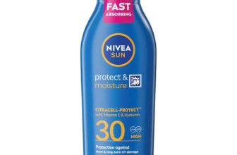 NIVEA SUN Protect & Moisture Sun Lotion SPF 30 200ml – S&S £4.62 / £4.36