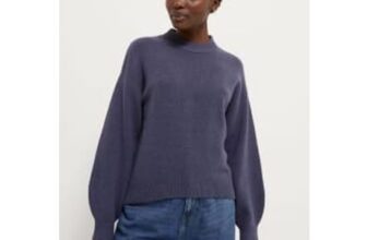 Navy Knitted Basic Crew Neck Jumper