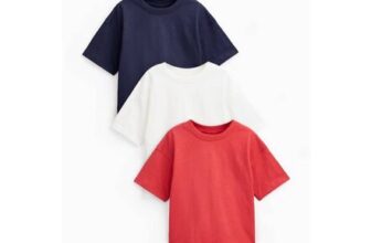 Navy, Red & White T-Shirts 3 Pack Kids