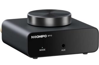 Neohipo Bluetooth Mini Amplifier 50W2 Stereo or 100W Mono AUX Input Up to 20m Range – Black BP10