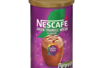 Nescafe Quality Street Green Triangle Hazelnut Mocha Coffee Tub 260g