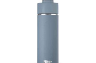 Ninja Thirsti Water Bottle Flask 530ml, Leak-Proof Lid, For Carbonated, Hot & Cold Drinks – Free C&C