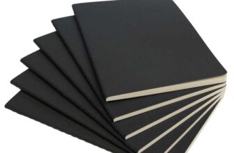 Notebooks 6 pack – 5.5 x 8.3, Black Sold by Juvo FBA