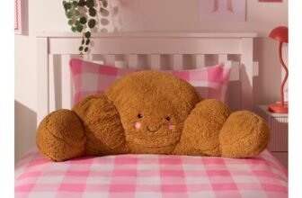 OHS Claude Croissant Cuddle Cushion Brown