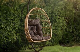 OHS Hanging Egg Chair Outdoor, Rattan Swing