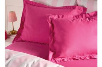 OHS Plain Dyed Oxford Pillowcases – Hot Pink