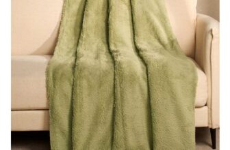 OHS Teddy Fleece Sage Throw