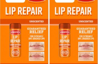 OKeeffes Lip Repair Unscented Lip Balm, 4.2g For Extremely Dry, Cracked Lips All-Day Moisture with 7 Moisturising Ingredients (Pack of 2)