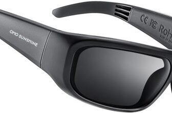 OhO Bluetooth Sunglasses,Open Ear Smart Glasses Listen Music and Calls with UV400 Protection,Sport Audio Glasses IP44 Waterproof
