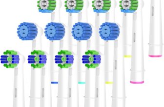 Oral B Compatible Toothbrush Heads, Pack of 4 Precision Clean, 4 Cross Clean, 4 3D Whitening Clean and 4 Sensitive Clean. 16 Count Replacement Brush Heads for Most Braun Oral B Electric Toothbrush.