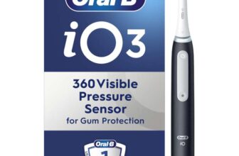 Oral-B iO3 Electric Toothbrushes Adults, 1 Toothbrush Head, 3 Modes With Teeth Whitening, Electric Toothbrush, 2 Pin Plug, Black