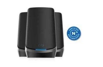 Orbi 960 Series Quad-band WiFi 6E Mesh 3-Pack, Black Edition