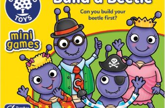 Orchard Toys Build A Beetle, Mini Game, A Fun Colour And Matching Game, Perfect for Children Age 4-8, Ideal for Holiday and Travel, Gift, Educational Toy