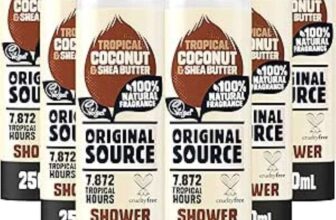 Original Source Coconut & Shea Butter Shower Gel, Pack of 6 x 250ml – W/Voucher – £4.02 / £3.42&S