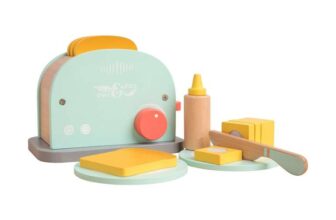 Owl & Fox Wooden Toaster Set