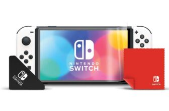 PDP Gaming Multi-Screen Protector Kit: Includes Cleaning Cloth, Applicator and 2 HD Screen Protectors for Nintendo Switch OLED