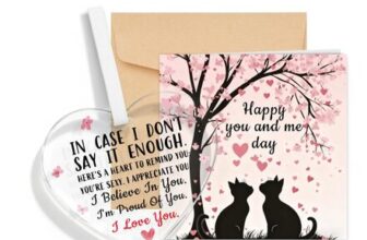 PRSTENLY Anniversary Card – Romantic Acrylic Heart Plaque