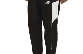 PUMA Mens Sport Poly Joggers – Size S Black